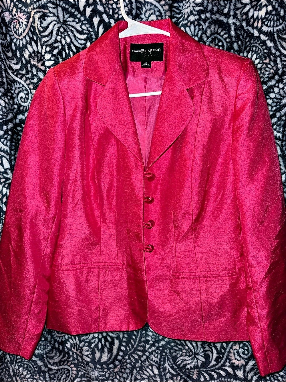 SAG HARBOR Pink Blazer Size Small Like New